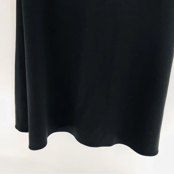 Aidan Mattox Scuba Crepe Cutout Open Back Gown in Black Size 6 - Picture 9 of 14